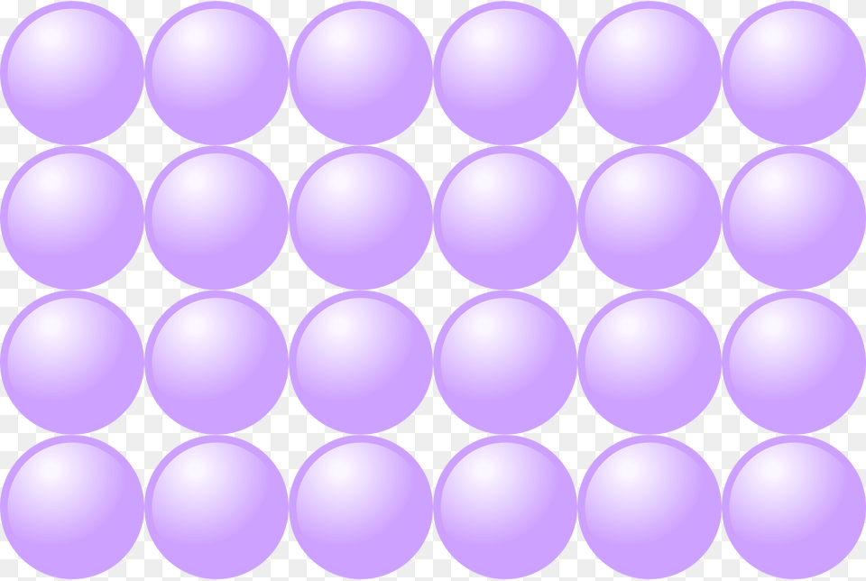 Beads Quantitative Picture For Multiplication 4x6 Clipart, Pattern, Purple, Sphere Free Png