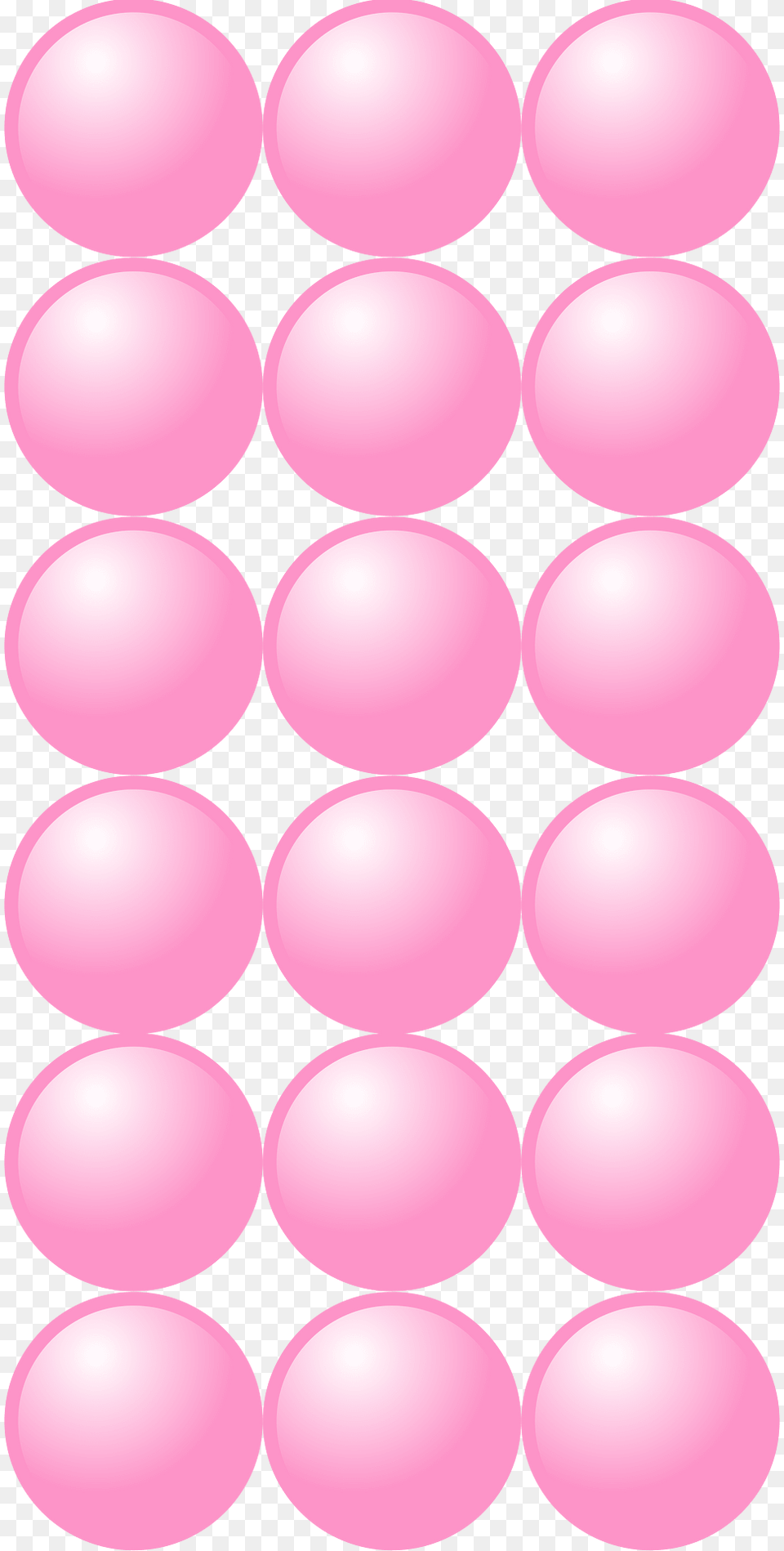 Beads Quantitative Picture For Multiplication 6x3 Clipart, Balloon, Pattern Png Image