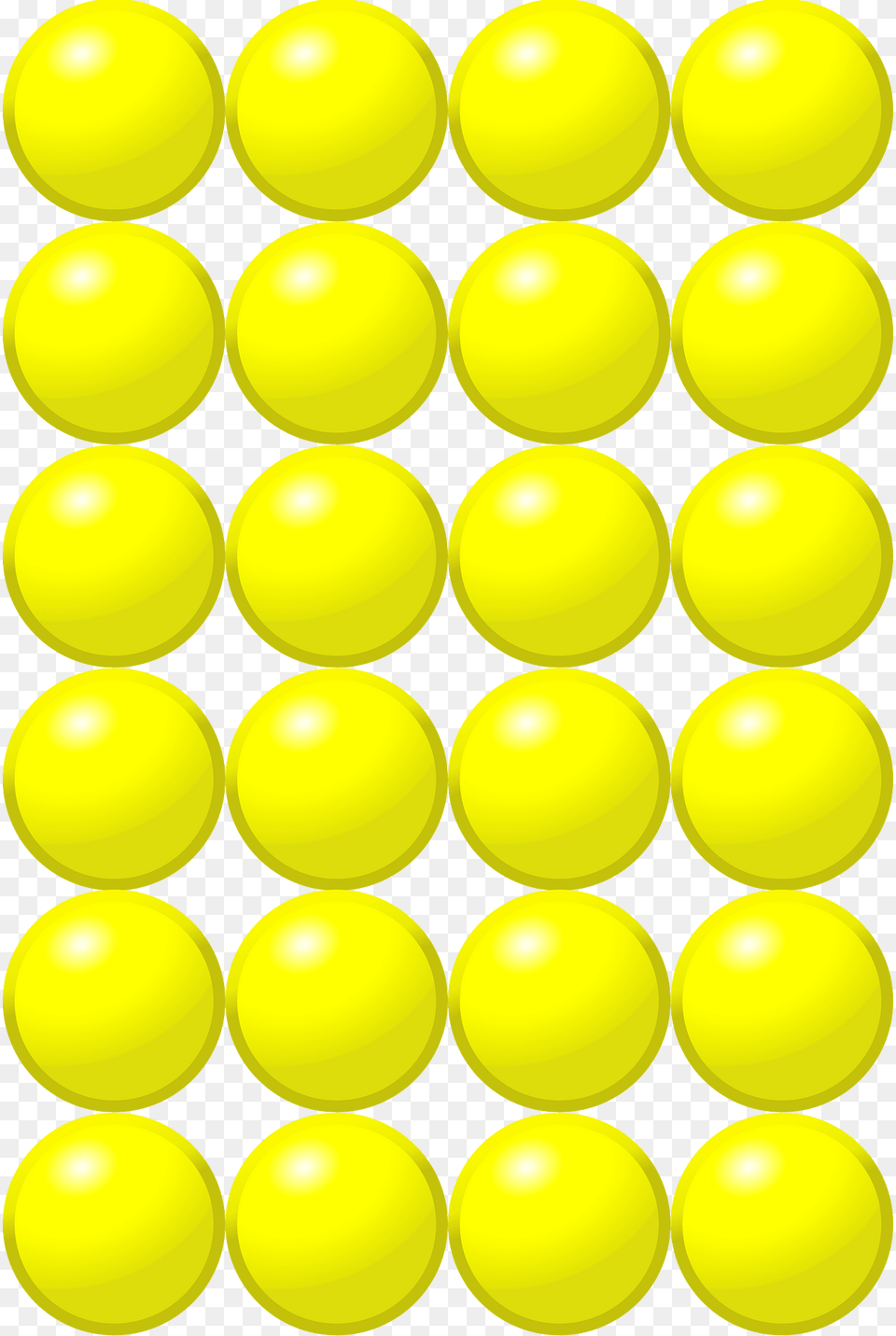 Beads Quantitative Picture For Multiplication 6x4 Clipart, Sphere Png Image
