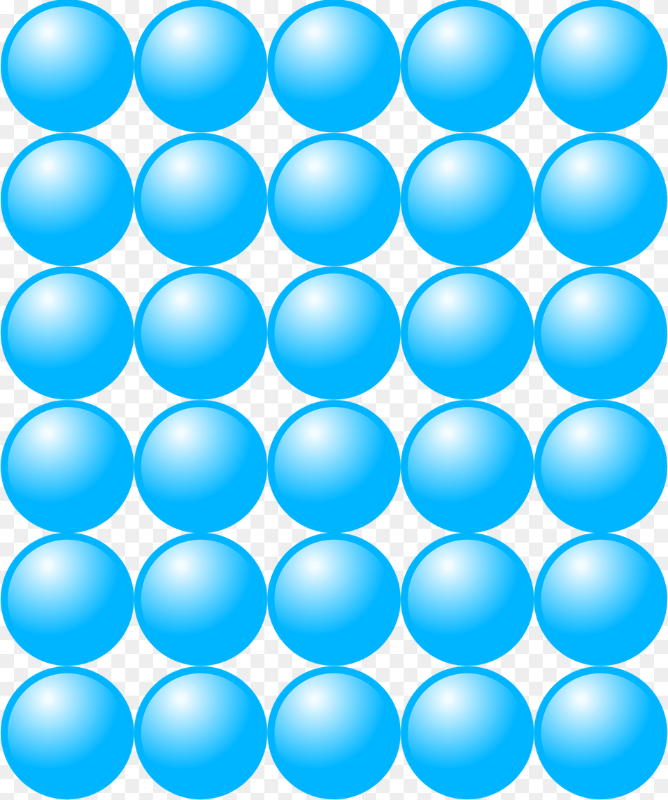 Beads Quantitative Picture For Multiplication 6x5 Clipart, Pattern, Sphere, Balloon Png