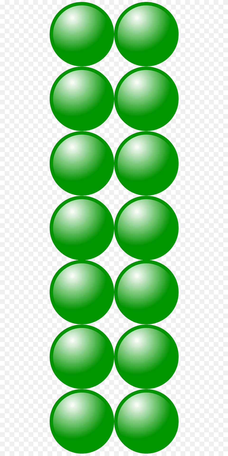 Beads Quantitative Picture For Multiplication 7x2 Clipart, Green, Spiral, Coil, Pattern Png