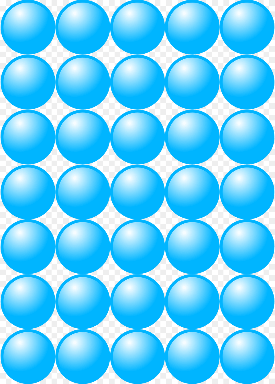 Beads Quantitative Picture For Multiplication 7x5 Clipart, Pattern, Sphere Free Transparent Png