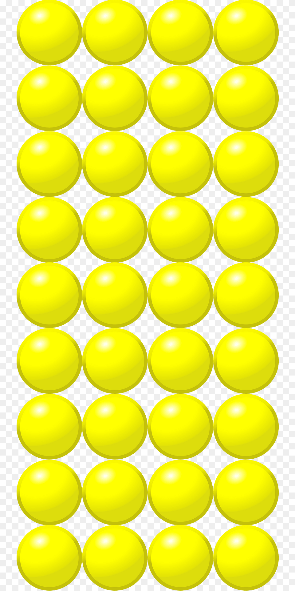 Beads Quantitative Picture For Multiplication 9x4 Clipart, Pattern, Sphere Free Png