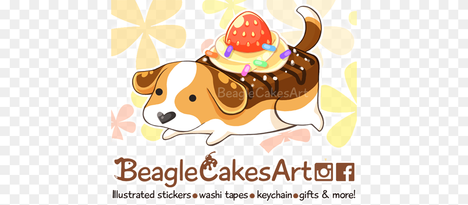 Beaglecakesart Instagram, Food, Ice Cream, Cream, Dessert Free Png Download