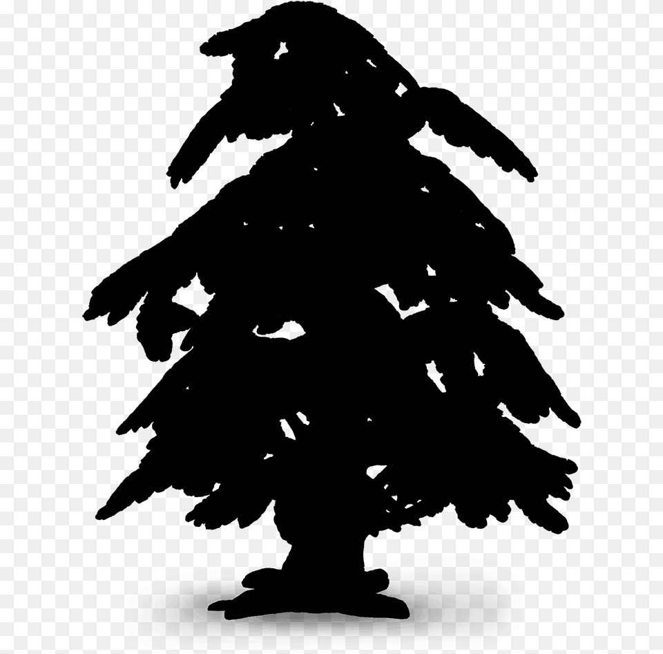 Beak Pine Family Silhouette, Gray Png