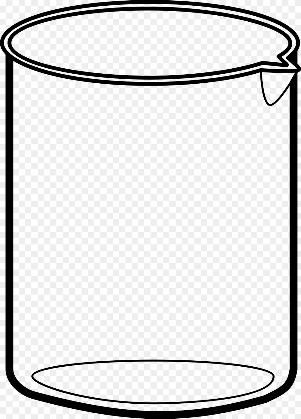 Beaker Coloring, Gray Png Image