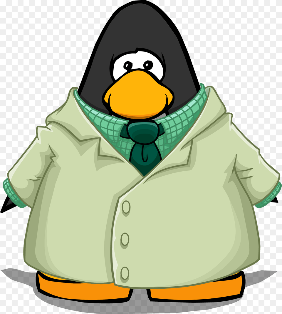 Beaker Costume From A Player Card Captain Marvel Club Penguin, Clothing, Coat, Jacket, Accessories Png Image