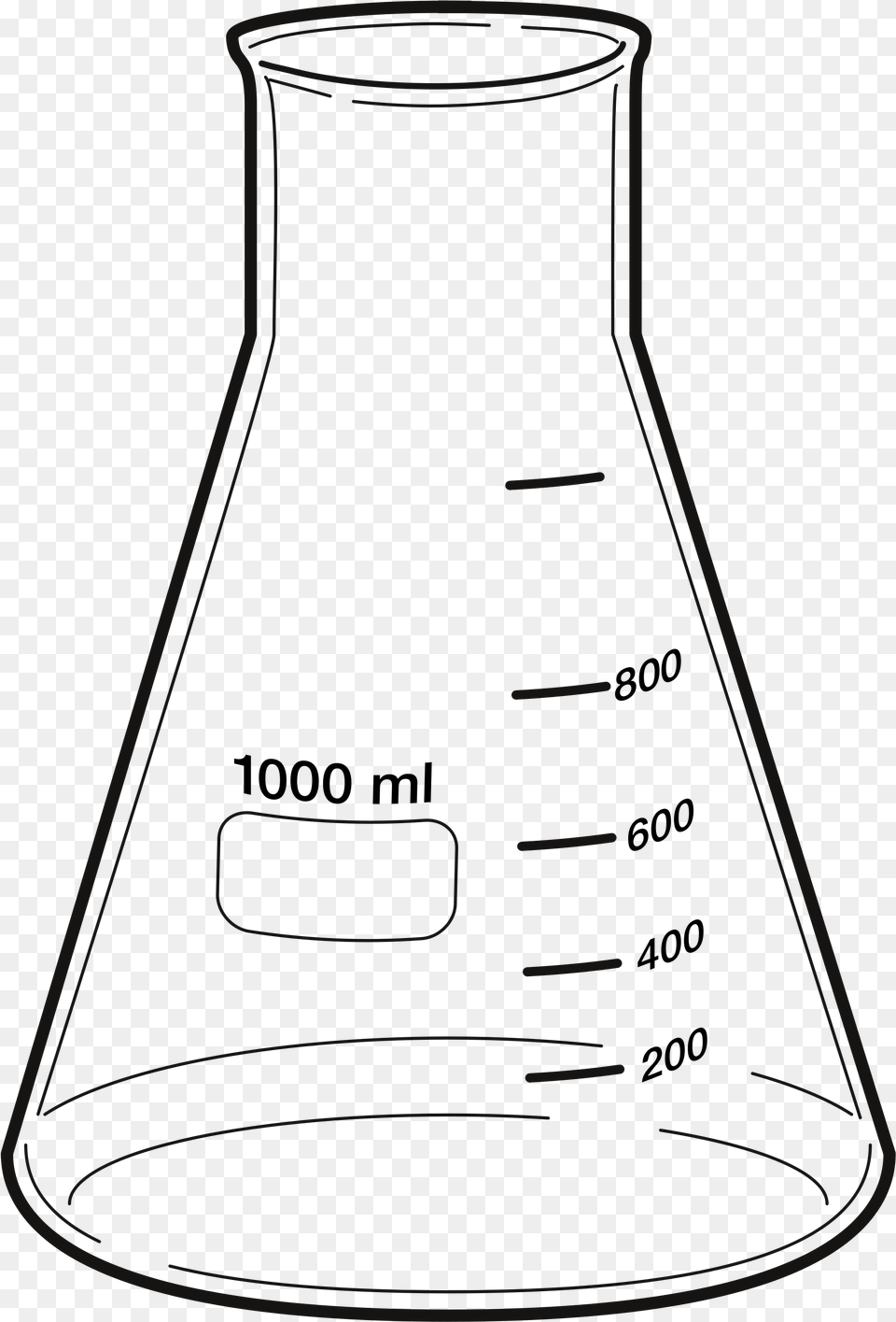 Beaker Drawing 500 Ml Erlenmeyer Flask, Jar, Cone, Cup, Pottery Png
