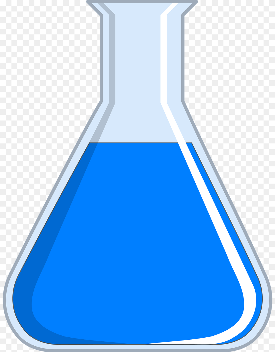 Beaker Filled With Blue Liquid Clipart, Jar, Cone, Bow, Weapon Free Transparent Png