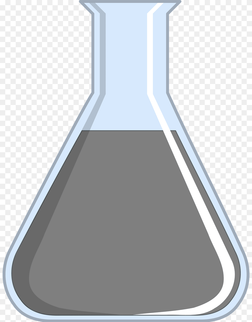 Beaker Filled With Gray Liquid Clipart, Jar, Cone, Bow, Weapon Free Png