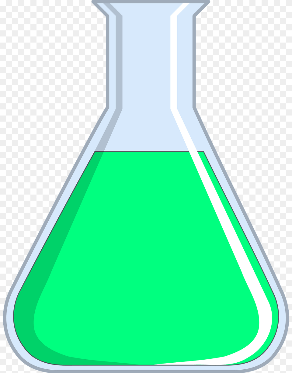 Beaker Filled With Green Liquid Clipart, Jar, Cone Free Transparent Png