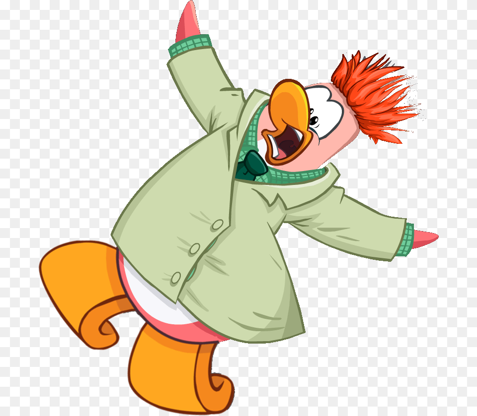 Beaker Penguin Scream Club Penguin, Cartoon, Baby, Person, Clothing Free Png
