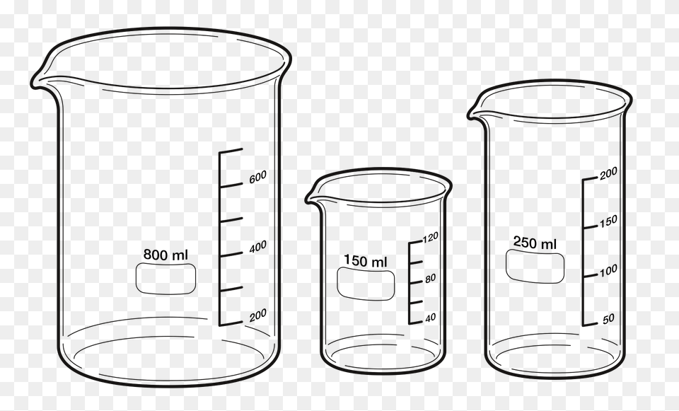 Beakers Clipart, Cup, Jar, Measuring Cup Png Image