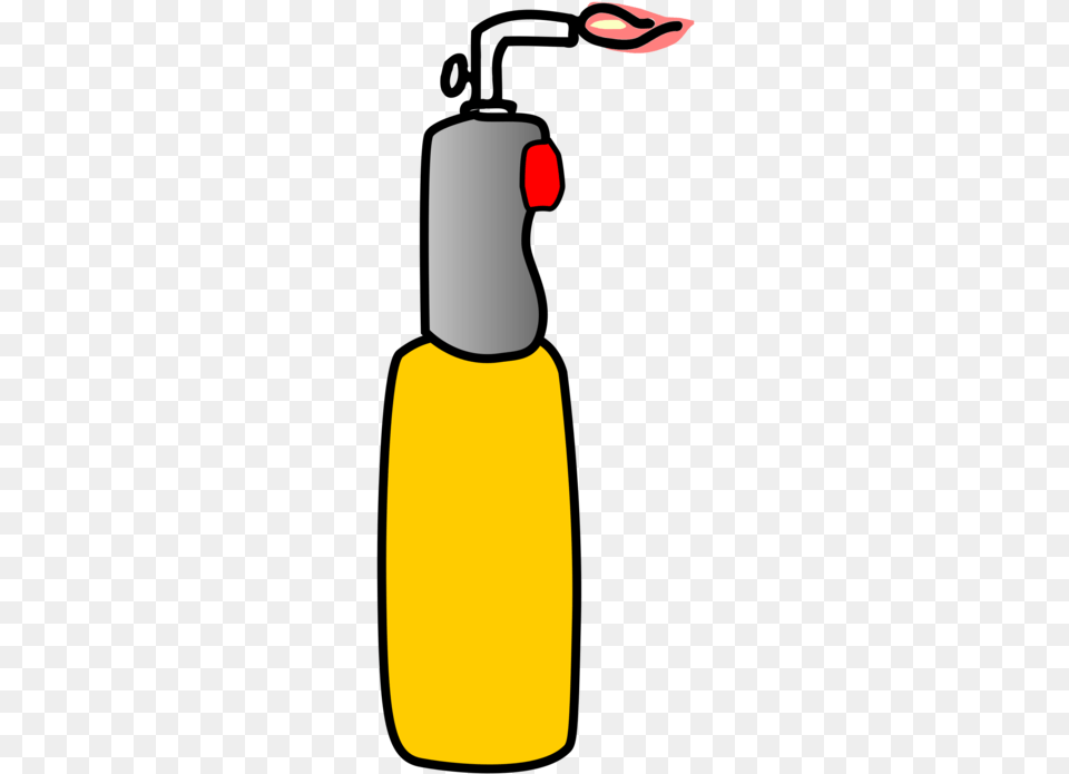 Beakyellowblow Torch Blow Torch Clipart, Bottle, Shaker, Cosmetics Free Png Download