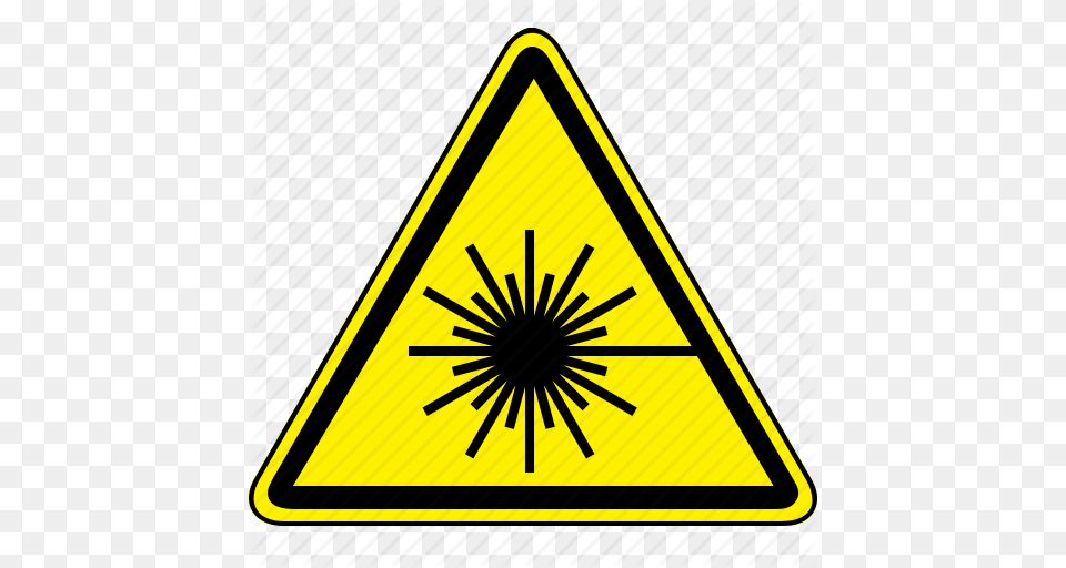 Beam Lazer Icon, Sign, Symbol, Triangle, Road Sign Free Transparent Png