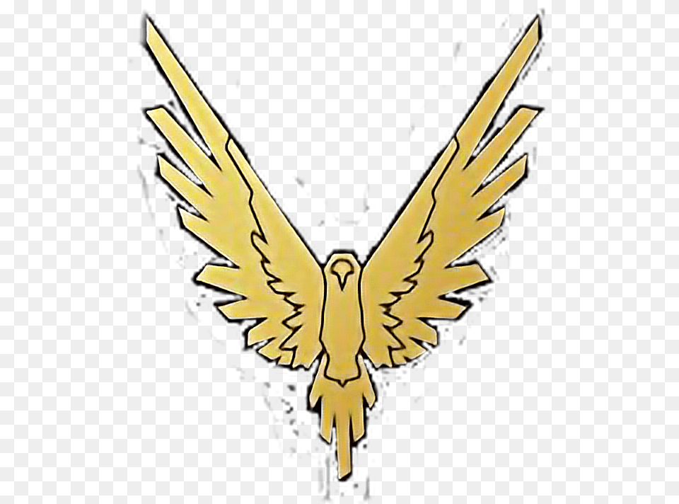 Beamaverick Loganpaul Logang Maverick Gold, Emblem, Symbol, Animal, Bird Png Image