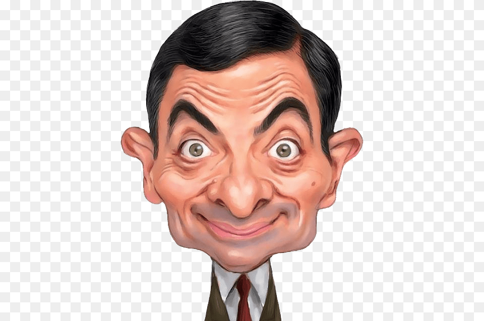 Bean Caricatura Do Mr Bean, Face, Head, Person, Photography Free Transparent Png