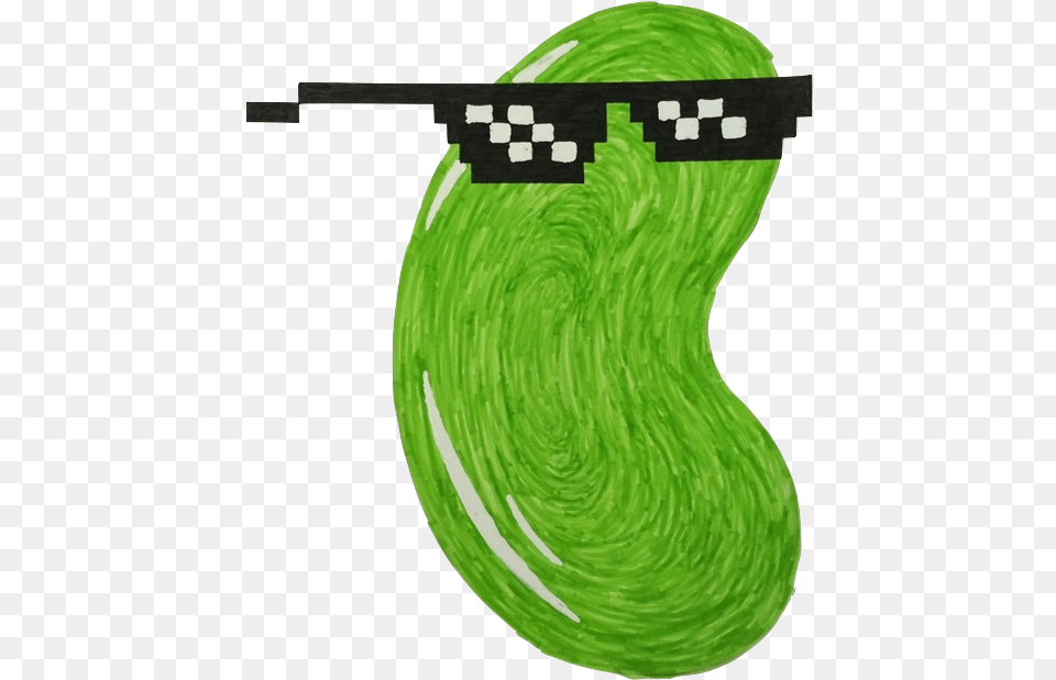 Bean Emoji Transparent, Green Free Png