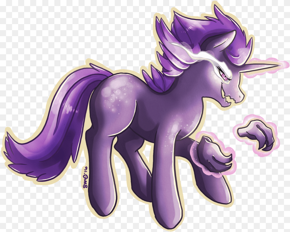 Bean Sprouts Crossover Haunter Pokmon Ponified Artist, Purple, Animal, Antelope, Mammal Png