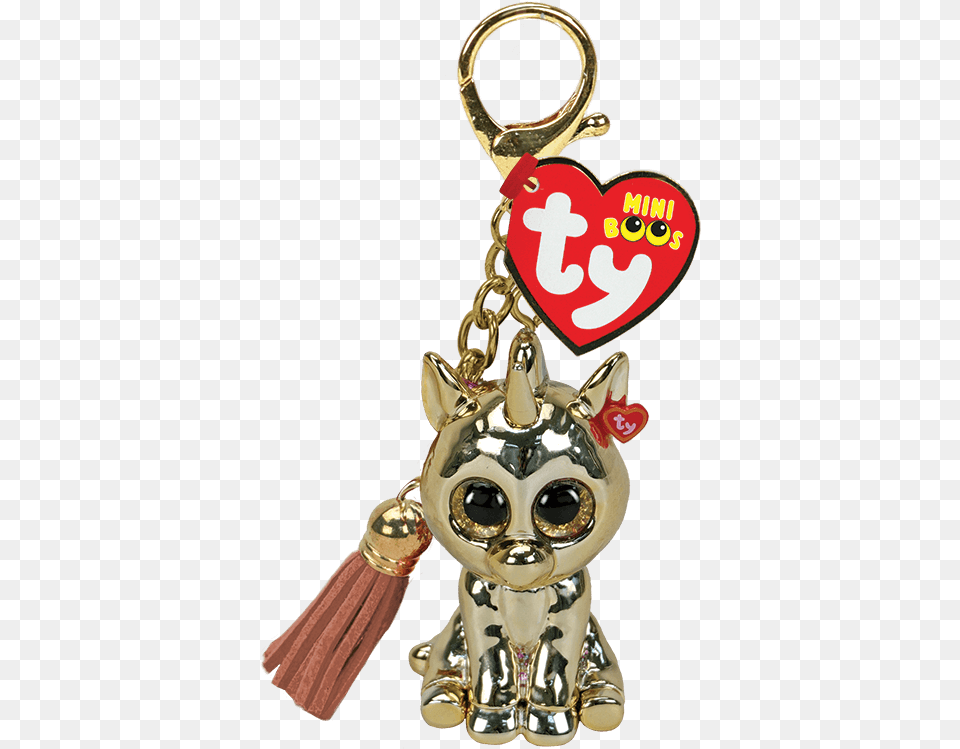 Beanie Boo Clip Gold Unicorn Beanie Boos Mini Keychains, Accessories Free Transparent Png