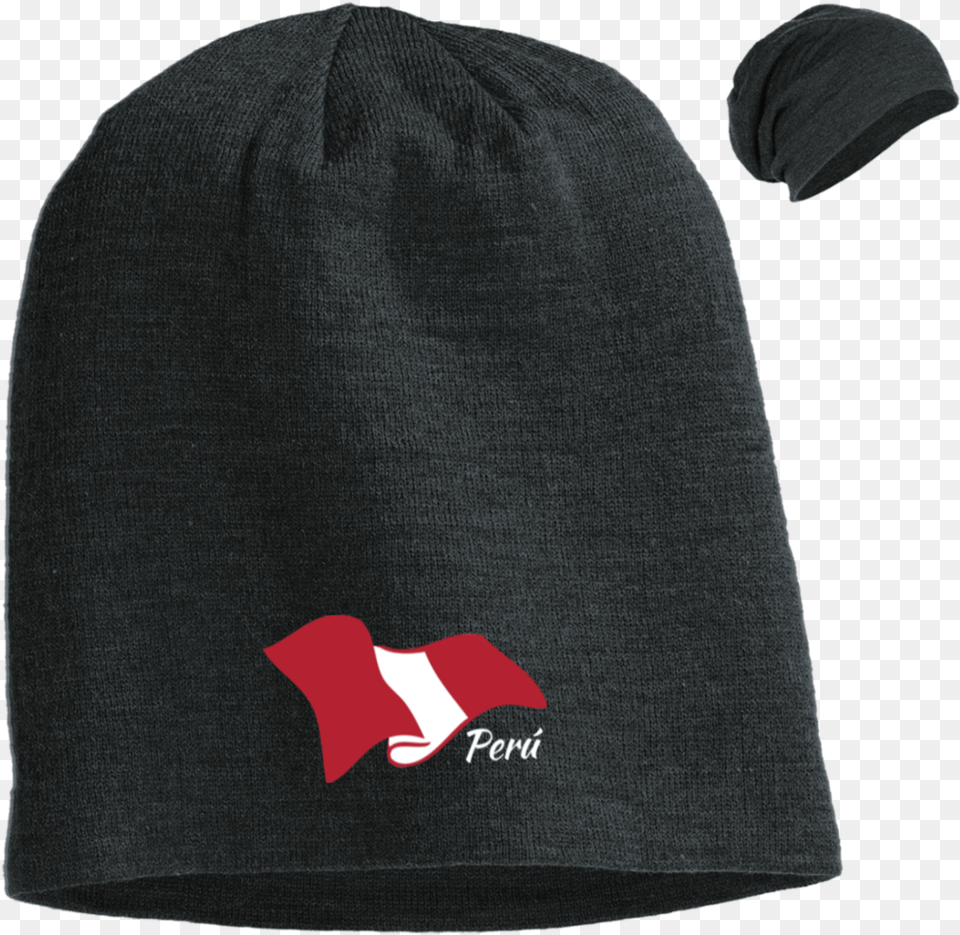 Beanie Bordado Bandera Peruana Beanie, Cap, Clothing, Hat, Fleece Free Png