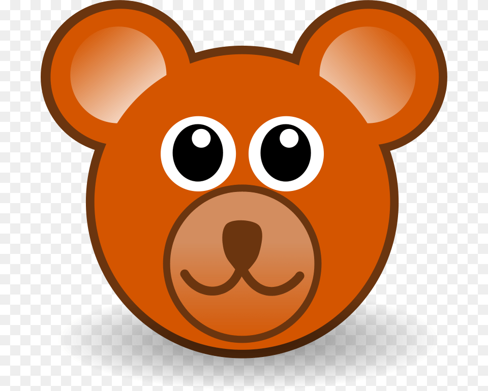 Bear 003 Head Cartoon Brown, Snout, Animal, Mammal, Wildlife Free Transparent Png