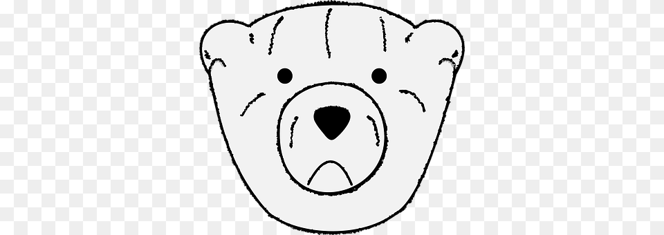 Bear Stencil, Baby, Face, Head Free Png Download
