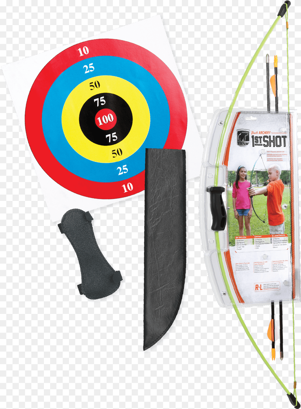 Bear 1st Shot Bow Set, Archery, Sport, Weapon, Boy Png