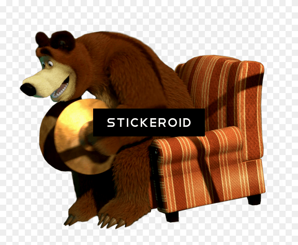 Bear, Furniture, Chair, Animal, Canine Png