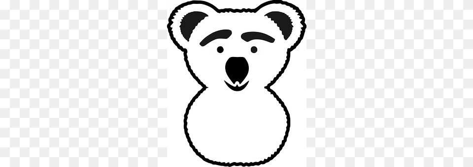 Bear Stencil, Baby, Person, Face Png