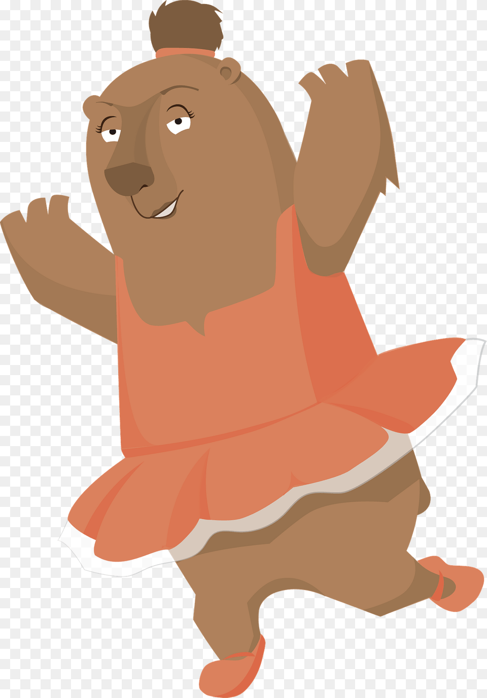 Bear Ballerina Clipart, Baby, Person, Dancing, Leisure Activities Png Image