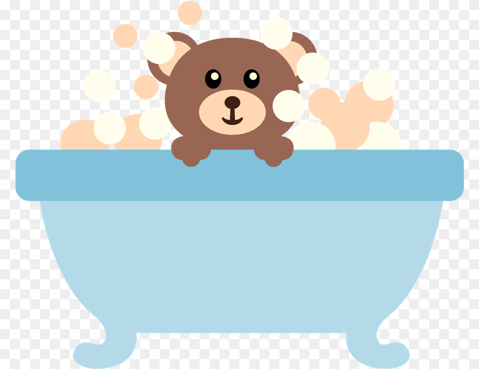 Bear Bear Teddy Bear, Bathing, Bathtub, Person, Tub Png