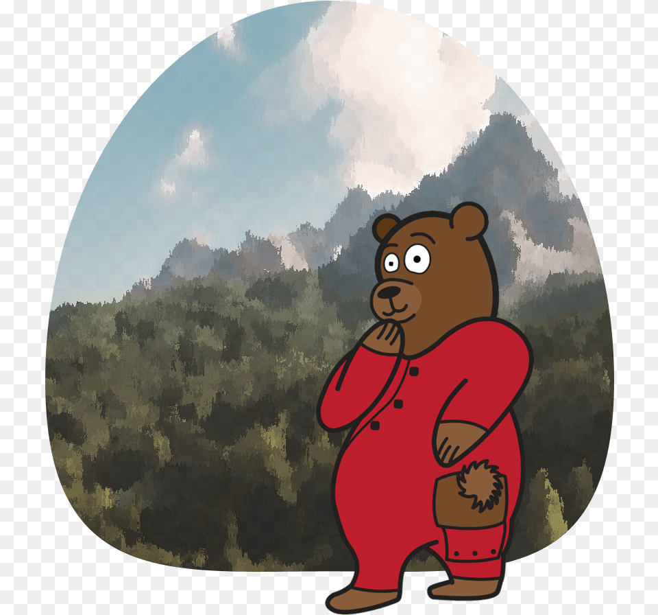 Bear Bottom Bear Cartoon, Animal, Mammal, Photography, Wildlife Png