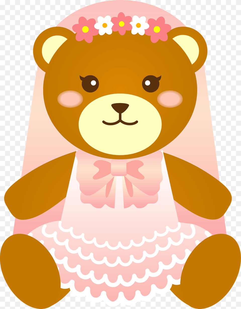 Bear Bride Clipart, Toy Free Png