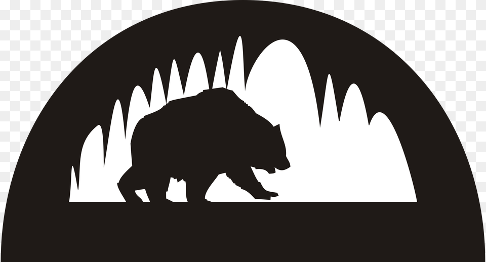 Bear Cave, Silhouette, Animal, Mammal, Wildlife Free Transparent Png