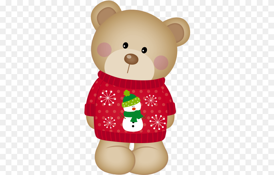 Bear Christmas Jumper Teddy Bear, Nature, Outdoors, Snow, Snowman Png