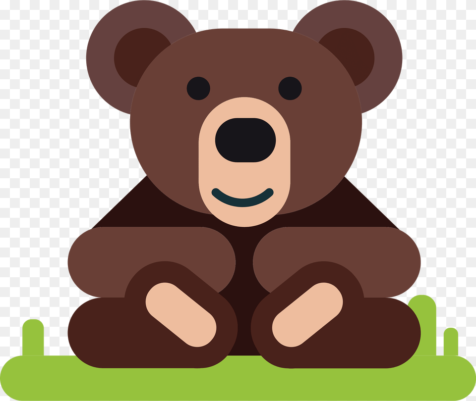 Bear Clipart, Animal, Mammal, Wildlife, Brown Bear Png Image