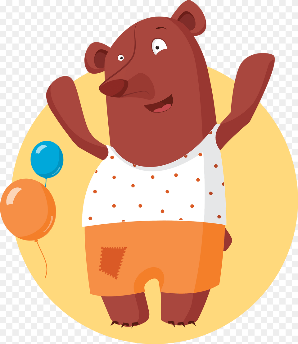 Bear Clipart, Animal, Mammal, Wildlife, Balloon Free Png Download