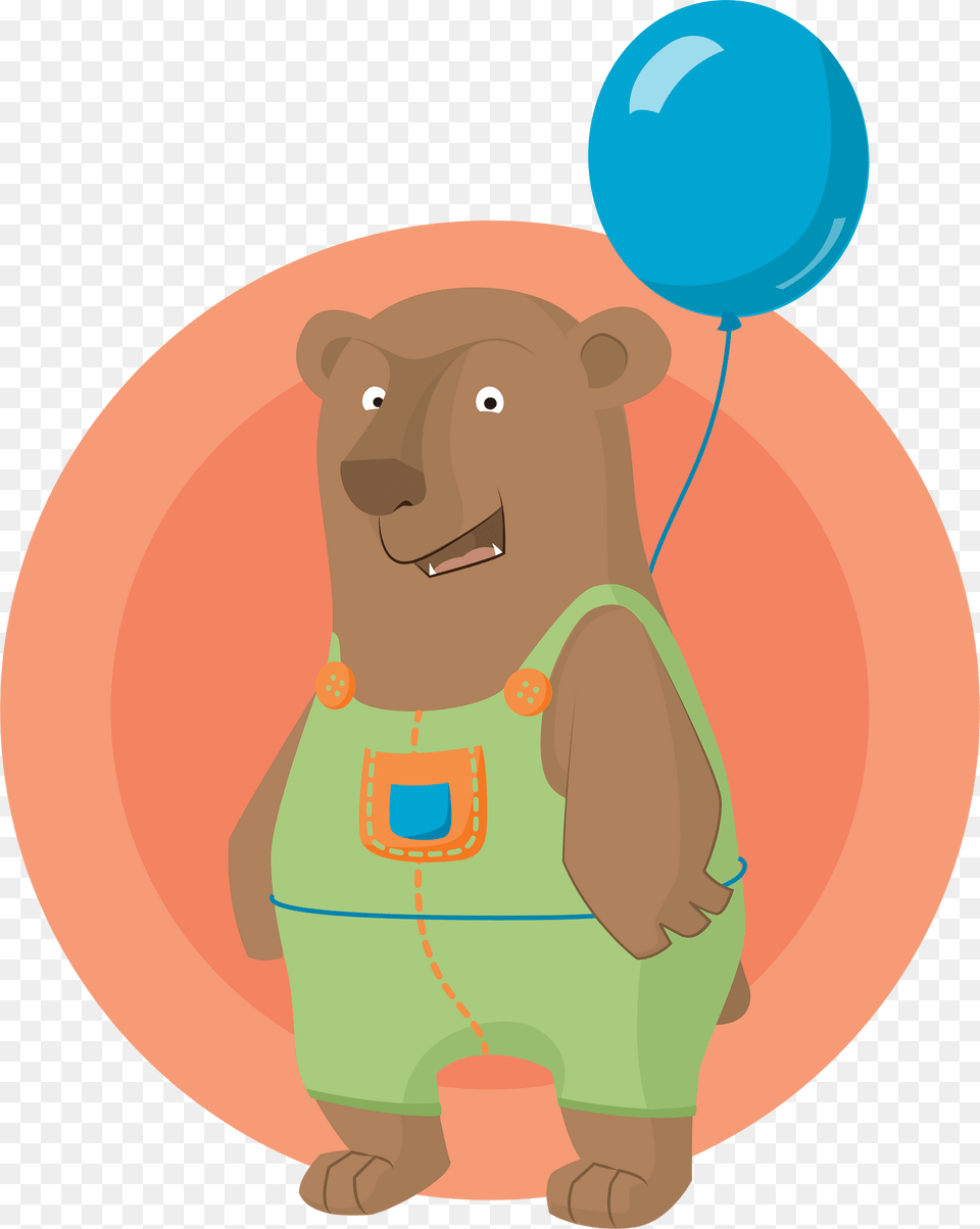 Bear Clipart, Balloon, Animal, Mammal, Wildlife Free Png Download