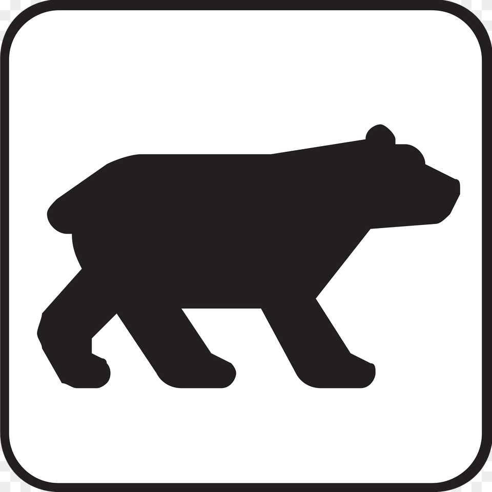 Bear Clipart, Silhouette Png Image