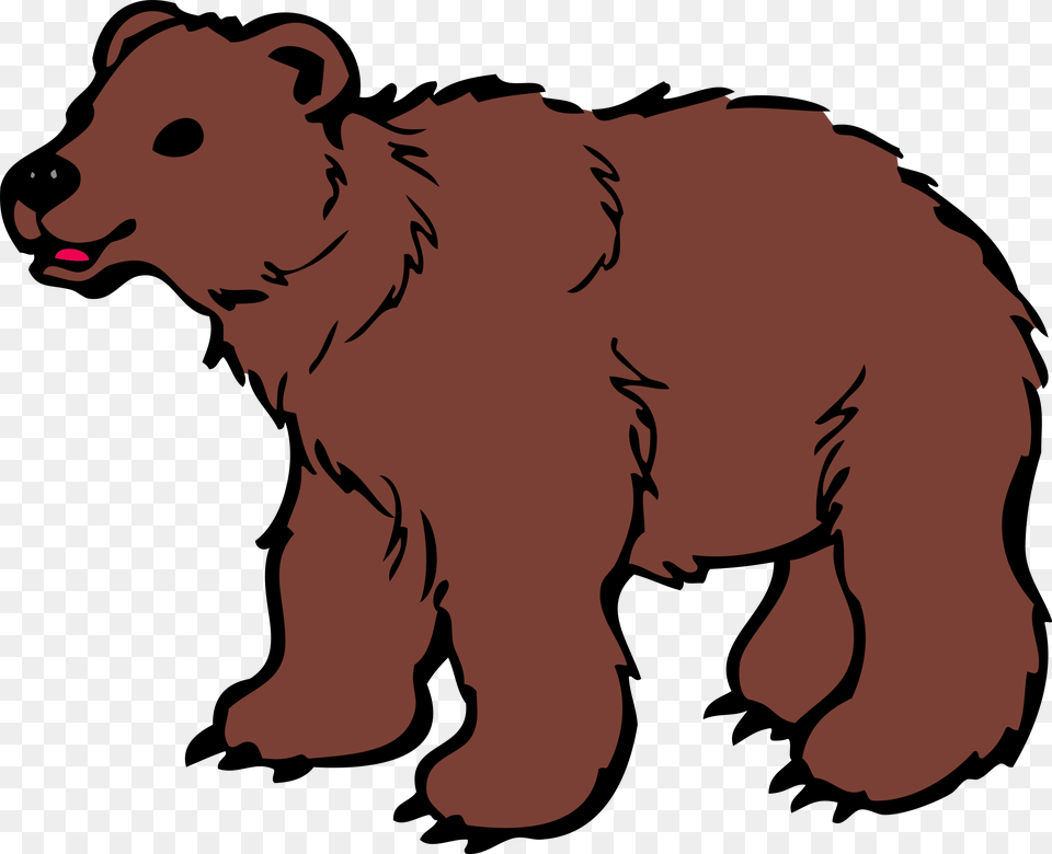 Bear Clipart Brown Bear Clipart, Person, Animal, Wildlife, Brown Bear Png Image