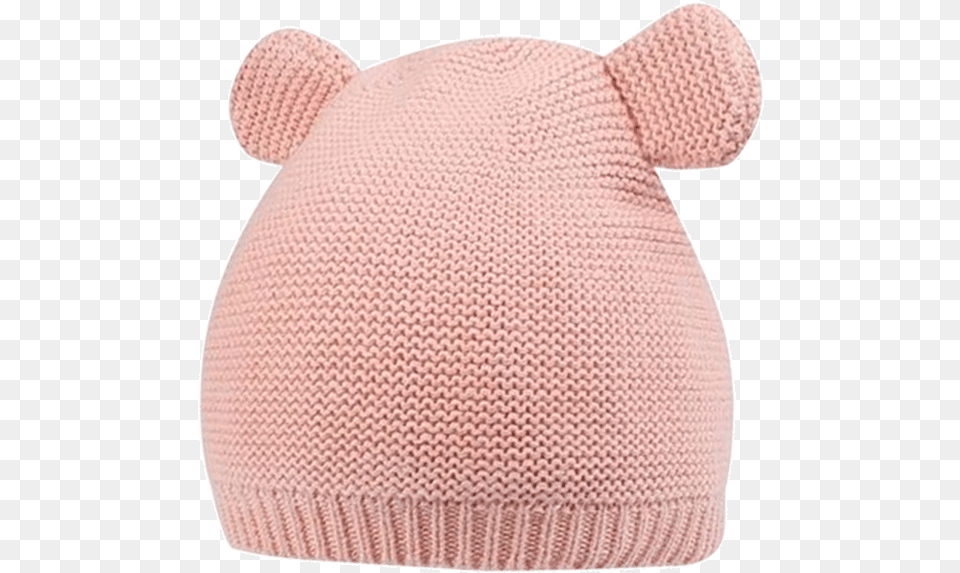 Bear Ears Baby Hat Beanie, Cap, Clothing, Bonnet, Football Png Image