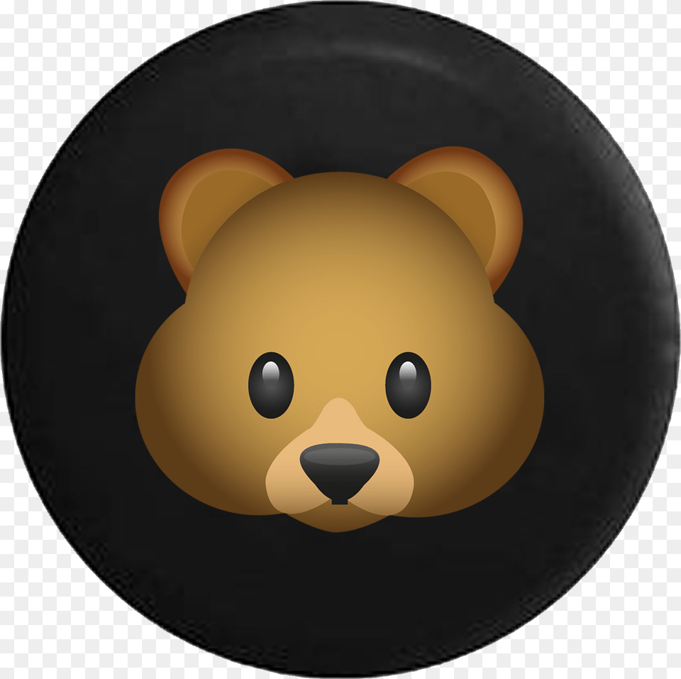 Bear Emoji Teddy Bear, Plate, Animal, Mammal, Wildlife Png Image