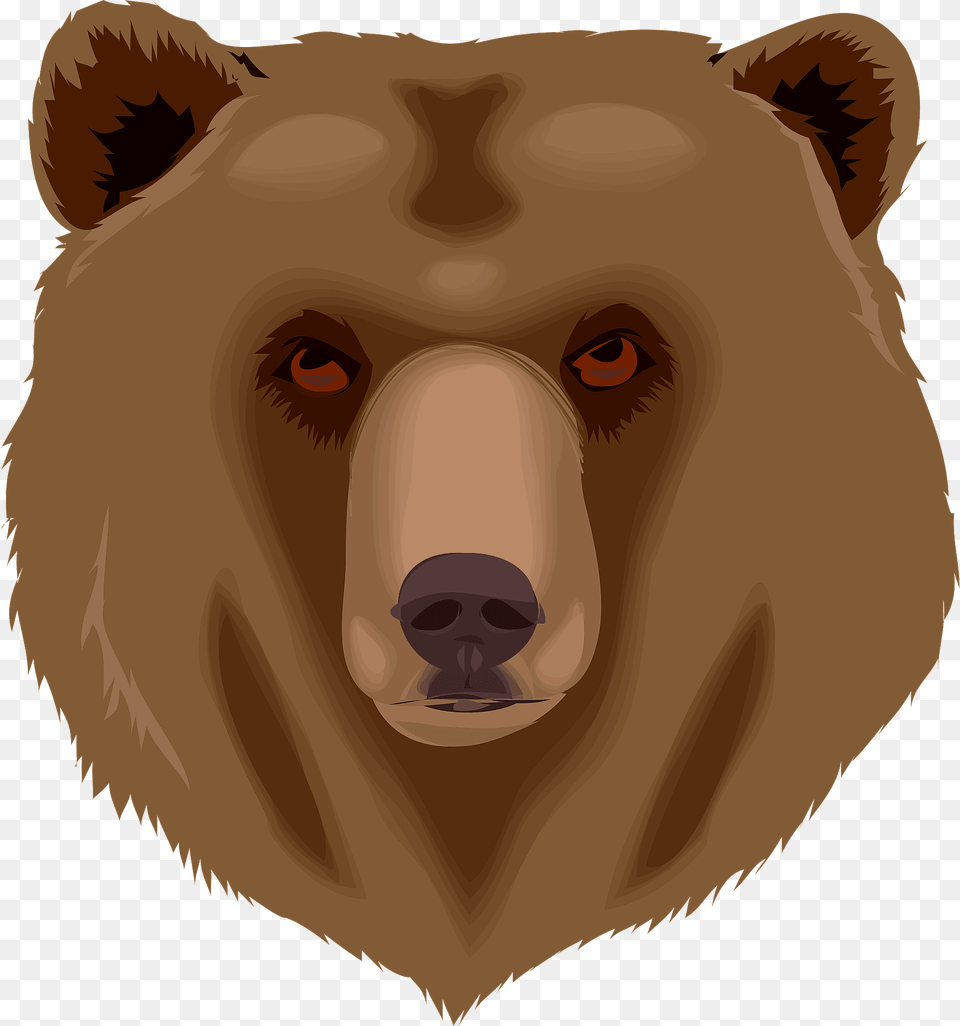 Bear Face Clipart, Person, Animal, Brown Bear, Mammal Free Png Download