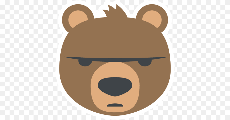 Bear Face Sticker Gloucester Road Tube Station, Head, Person Free Png Download