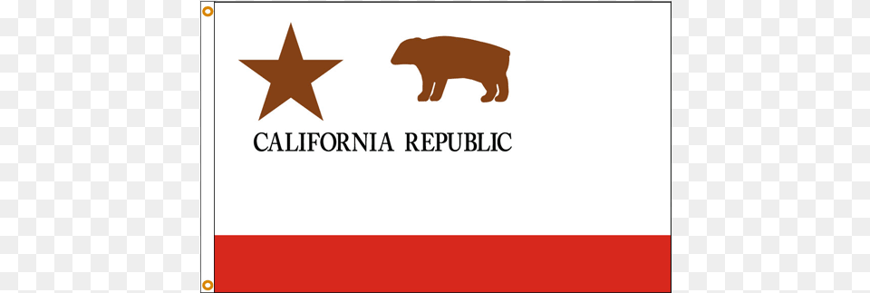 Bear Flag Republic Flag, Animal, Mammal, Wildlife, Symbol Png