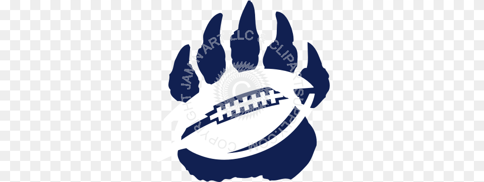 Bear Football Paw Print Wadsworth City School District, Clothing, Glove, Electronics, Hardware Free Transparent Png