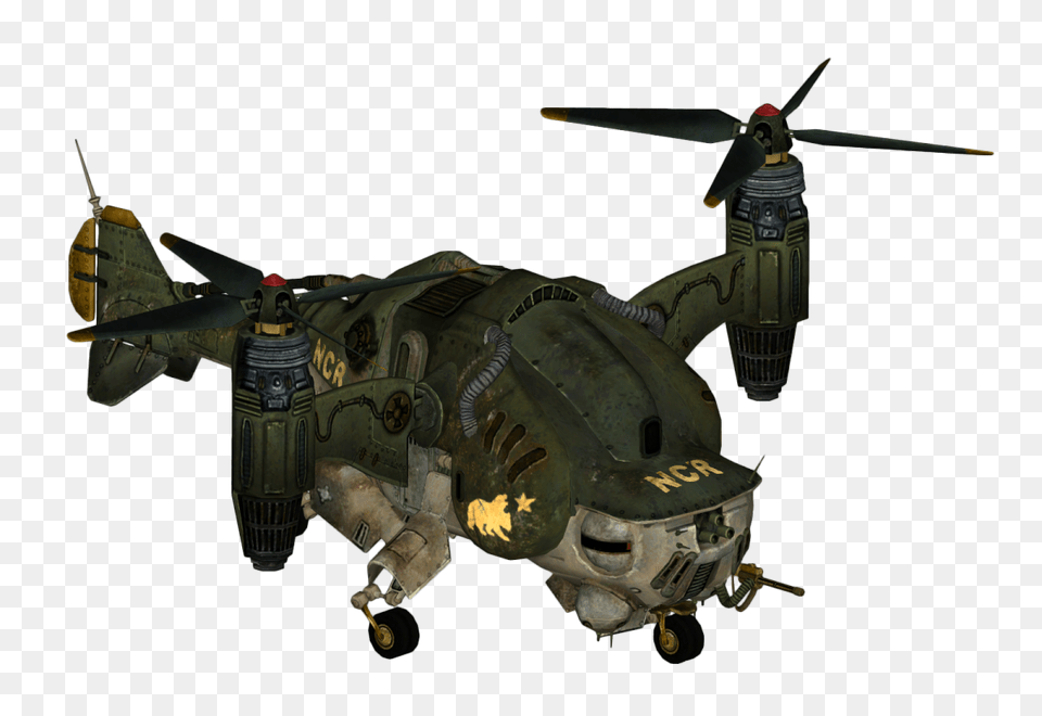 Bear Force One Fallout New Vegas Ncr Vertibird, Aircraft, Helicopter, Transportation, Vehicle Free Png