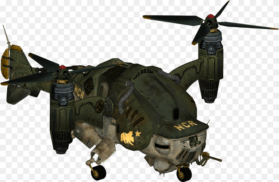 Bear Force One Vertibird Fallout New Vegas Ncr Vertibird, Aircraft, Helicopter, Transportation, Vehicle Free Transparent Png