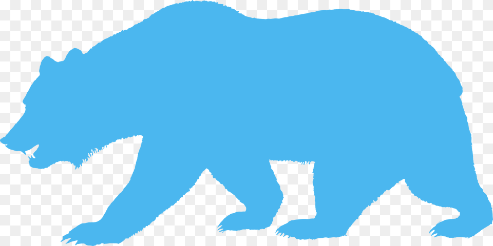 Bear From California Flag Silhouette, Animal, Mammal, Wildlife, Brown Bear Png Image